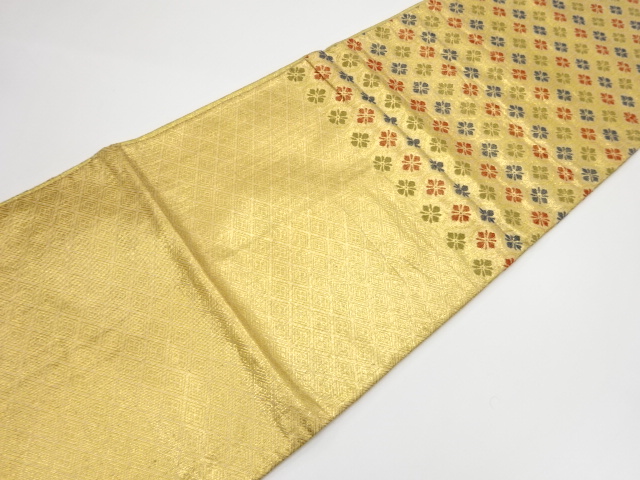 7328219: JAPANESE KIMONO / ANTIQUE FUKURO OBI / SILK / SAGANISHIKI